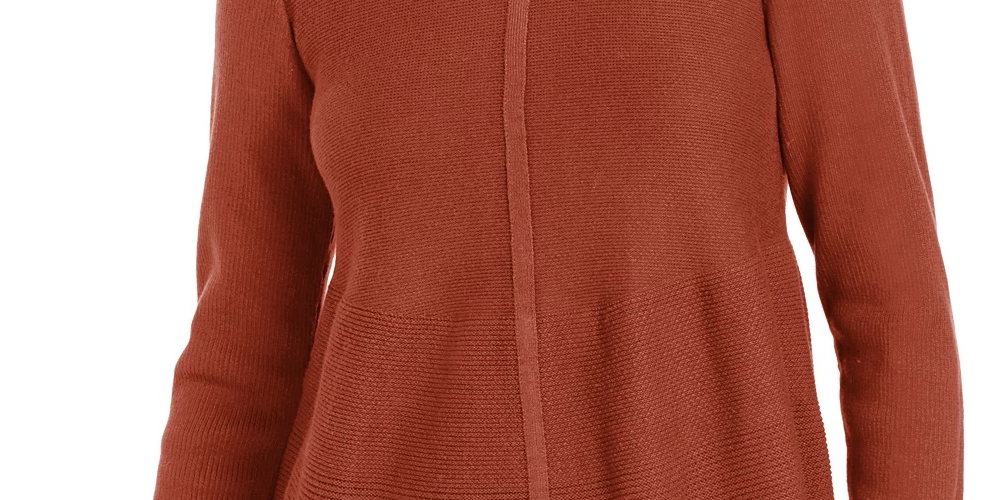 Style & Co Women's Knit Mixed Stitch Tunic Lt Beige Size Large