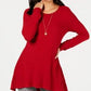 Style & Co Women's High-Low Tunic Sweater  Red Size Medium