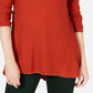 Style & Co Women's Petite Pleated High-Low Sweater  Copper Penny Size PS