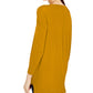 Style & Co Women's Petite Seam-Front Tunic Sweater Brown Size Petite