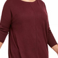 Style & Co Women's Seam Front Tunic Sweater Beige Size 4X