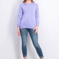 Karen Scott Women's Bateau-Neck Long-Sleeve Sweater Purple Size X-Large