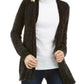 Karen Scott Women's Chenille Open-Front Cardigan Black Size Large