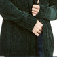 Karen Scott Women's Chenille Open Front Cardigan Green Size XX-Large