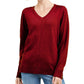 Karen Scott Women's V-Neck Pullover Sweater Pink Size Small