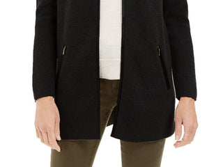 Charter Club Women's Milano Cotton Open-Front Cardigan  Charcoal Size Small