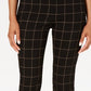 Charter Club Women's Windowpane Pants Charcoal Size 16