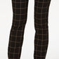 Charter Club Women's Windowpane Pants Charcoal Size 16