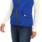 Charter Club Women's Quilted Stand-Collar Vest Blue Size 2 Extra Large