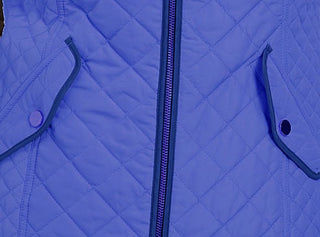 Charter Club Women's Quilted Stand-Collar Vest  Med Blue Size Medium