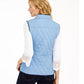 Charter Club Women's Quilted Stand-Collar Vest Med Blue Size Extra Small