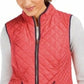Charter Club Women's Quilted Stand-Collar Vest Orange Size Medium