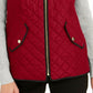 Charter Club Men's Quilted Stand-Collar Vest Red Size Large