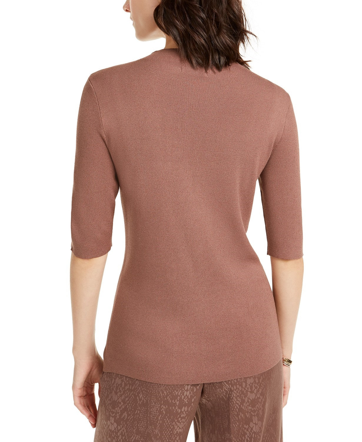 Charter Club Womne's Heather Long-Sleeve Top Turq/Aqua Size Extra Small