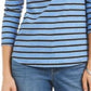 Charter Club Women's Heather Long-Sleeve Top Blue Size Medium