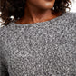 Style & Co Women's Marled Flared-Sleeve Sweater  Gray Size Medium