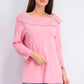 Karen Scott Women's Cotton Shawl-Collar Button Top  Pink Size Medium