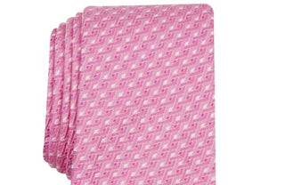 Alfani Men's Geometric Tie Pink Size Regular