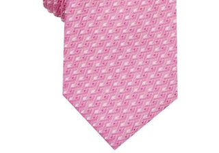 Alfani Men's Geometric Tie Pink Size Regular