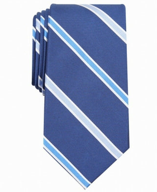 Club Room Men's Stripe Tie Blue Size Regular