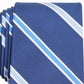Club Room Men's Stripe Tie Blue Size Regular