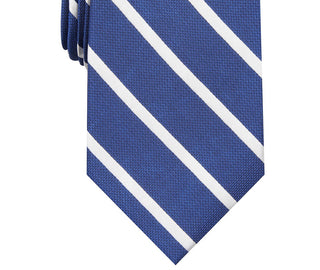 Club Room Men's Stripe Tie Size Regular Blue