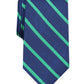 Club Room Men's Stripe Tie Dark Green Size Regular