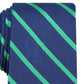 Club Room Men's Stripe Tie Dark Green Size Regular