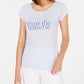 Ideology Women's Trust The Universe T-Shirt Blue Size Small
