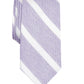 Bar III Men's Lovett Stripe Skinny Tie Purple Size Regular