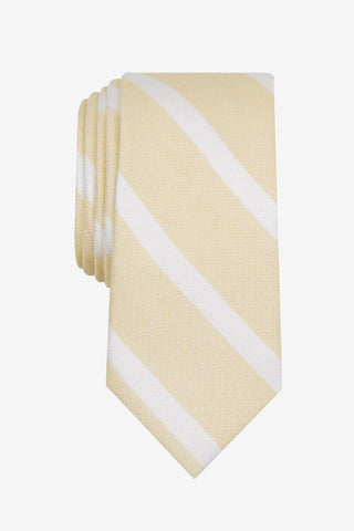 Bar III Men's Lovett Stripe Skinny Tie Yellow Size Regular