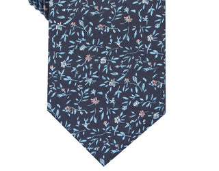 Bar III Men's Eddison Floral Skinny Tie Navy Size Regular