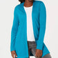 Karen Scott Women's Shawl-Collar Cardigan Navy Size Small