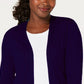 Karen Scott Women's Shawl-Collar Cardigan Med Purple Size Small