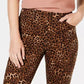 Charter Club Women's Printed Lexington Straight-Leg Jeans Brown Size 10 Petite