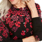 Karen Scott Women's Serenity Floral-Print Cardigan Red Size Small