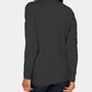 Karen Scott Women's Petite Cable-Front Mock-Neck Sweater Black Size Medium