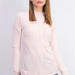 Karen Scott Women's Petite Cable-Knit Crewneck Sweater Pink Ice Size Petite Large