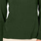 Karen Scott Women's Button Shoulder Sweater  Green Size Petite Large