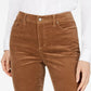 Charter Club Women's Lexington Corduroy Tummy-Control Pants Dark Brown Size 14