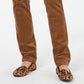 Charter Club Women's Lexington Corduroy Tummy-Control Pants Dark Brown Size 14
