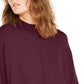 Alfani Women's Faux-Fur-Cuff Poncho Malbec Size Extra Large