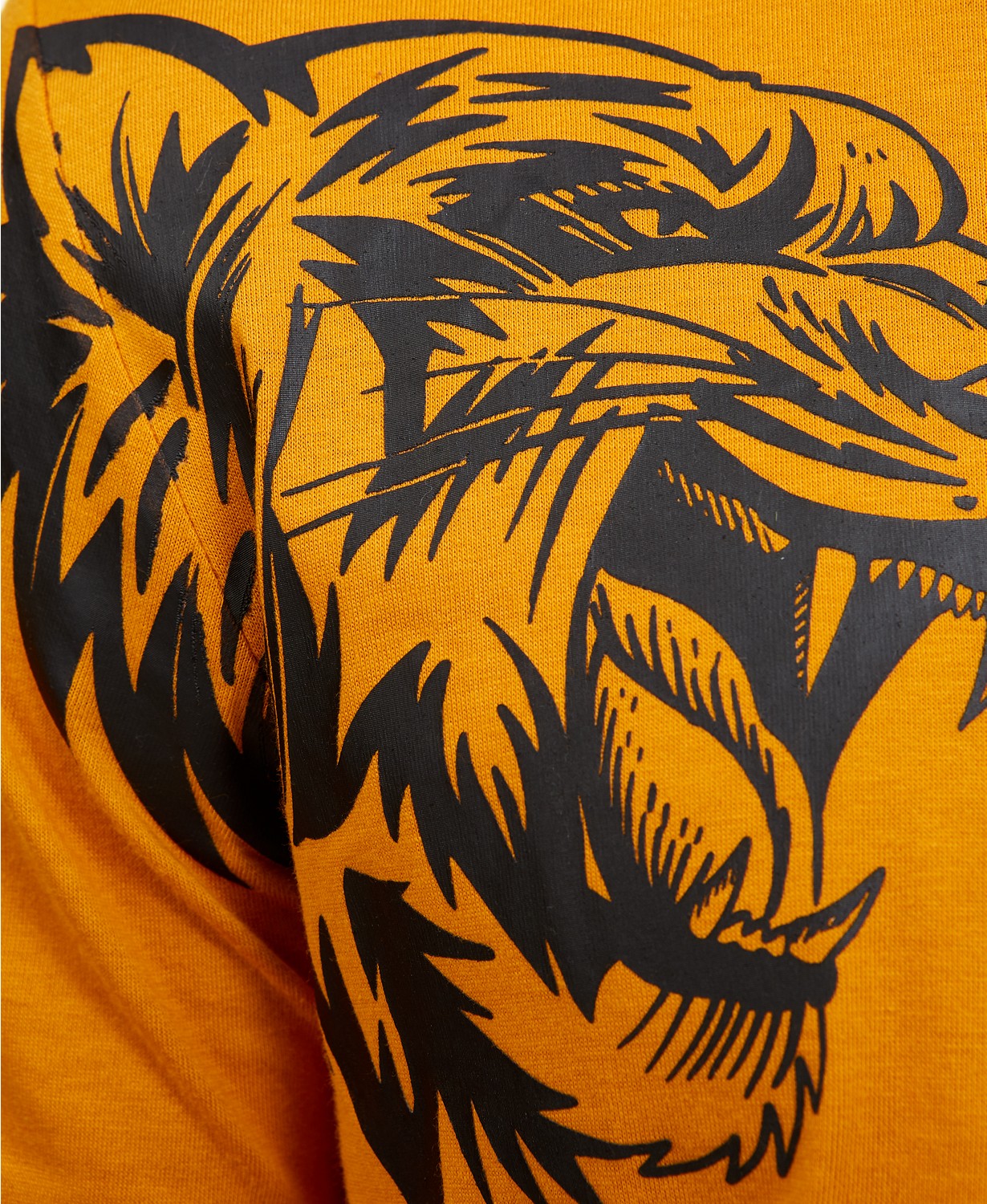 INC International Concepts Men's  Dual Tiger T-Shirt Yellow Size Large