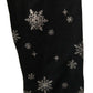 Karen Scott Women's Snowy Glory Mock-Neck Top Deep Black Size Extra Large