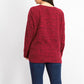Karen Scott Women's Sport Space-Dye Microfleece Top Medium Red Size Medium