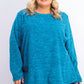 Karen Scott Women's Plus Size Marled Microfleece Top Blue Size 2 Extra Large