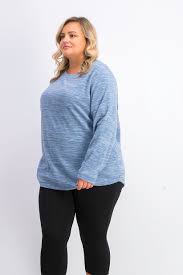 Karen Scott Women's Plus Size Marled Microfleece Top  Black Size Extra Large