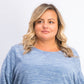 Karen Scott Women's Plus Size Marled Microfleece Top Black Size Extra Large