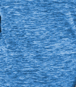 Karen Scott Women's Plus Size Marled Microfleece Top Teal Size 1X