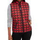 Karen Scott Women's Sport Plaid Puffer Vest Navy Size X-Small